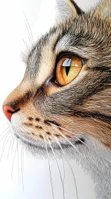 Detailed Cat Side Profile