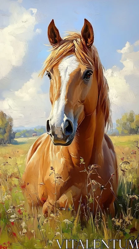 AI ART The Beauty of Horses in Nature