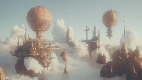 Ethereal Heights: A Balloon-Tethered Metropolis