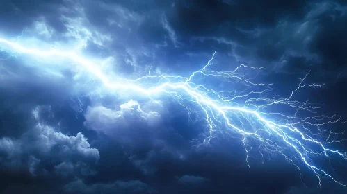 Dramatic Lightning Strike Wallpaper