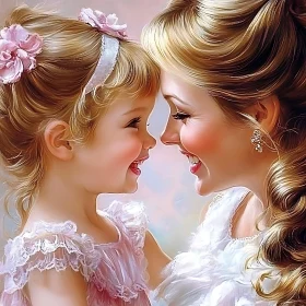 Tender Moment: A Mother's Love