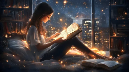 Night Reader by the Window