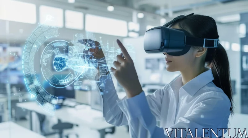 Virtual Reality in the Workplace: A Captivating Artwork AI Image