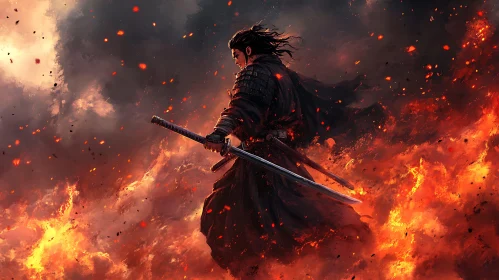 Samurai in Flames: A Portrait of Courage