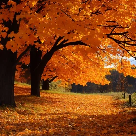 Path Through Autumn Trees