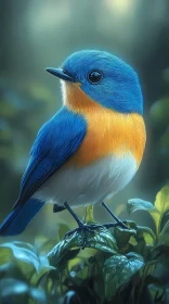 Colorful Avian in Greenery