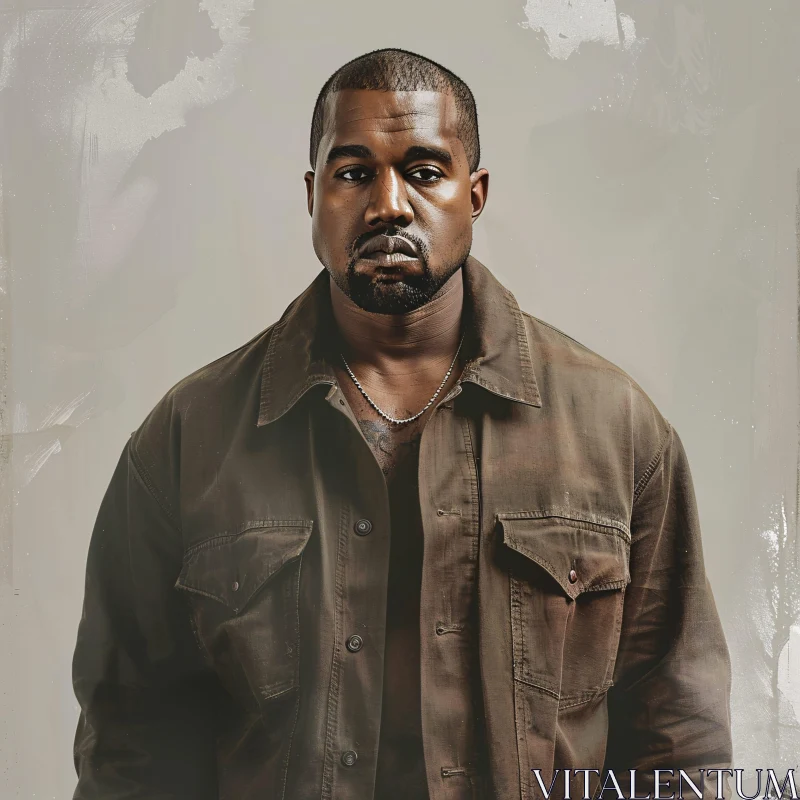 AI ART Kanye West Fashion Portrait