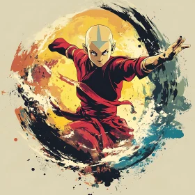 Avatar Aang: Expressive Character Portrait