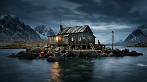 Captivating Old Wooden House near Water | Enchanting Nature Wonders