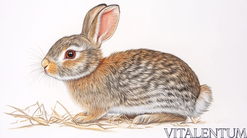 AI ART Detailed Rabbit Artwork