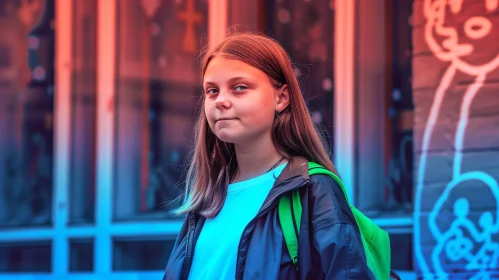 Greta Thunberg: Environmental Activist in Street Art