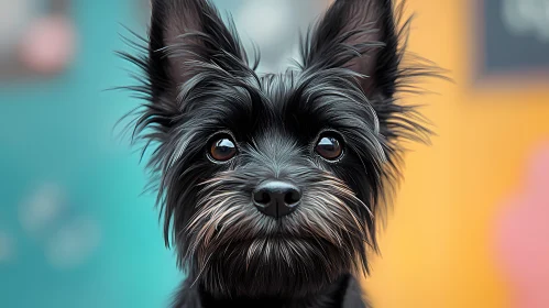 Expressive Black Dog Portrait