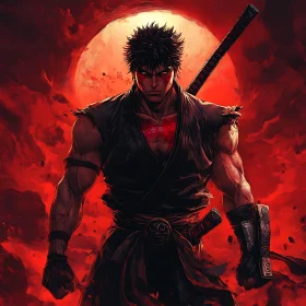 Fantasy Warrior with Sword