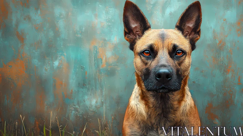 Expressive Canine Art AI Image