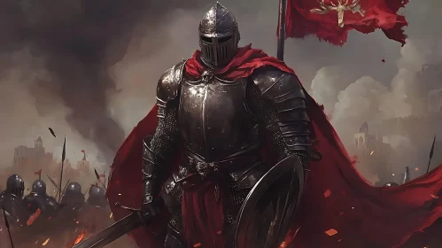 Medieval Knight in Battle