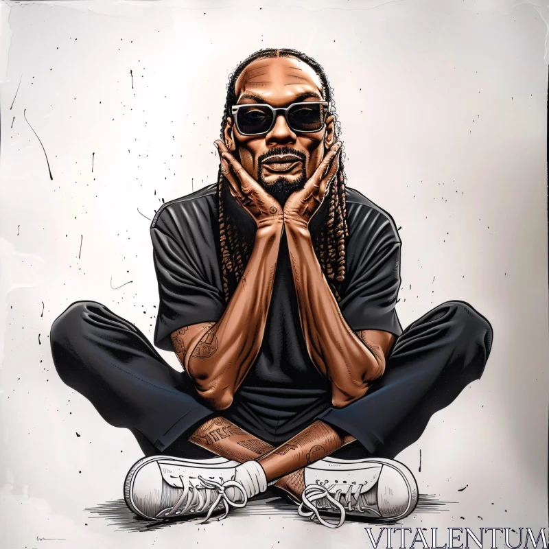 AI ART Snoop Dogg Art Portrait