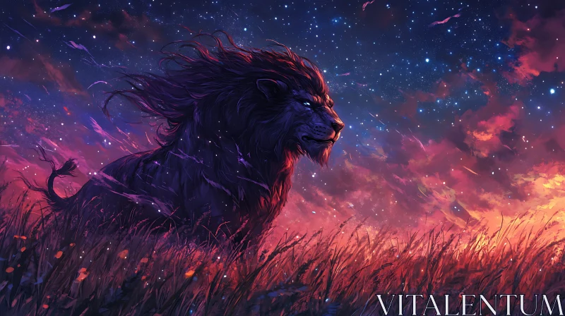 AI ART Majestic Lion Artwork