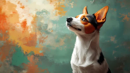 Abstract Dog Art