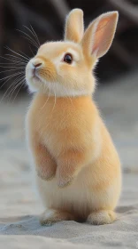 Cute Bunny Beach Portrait