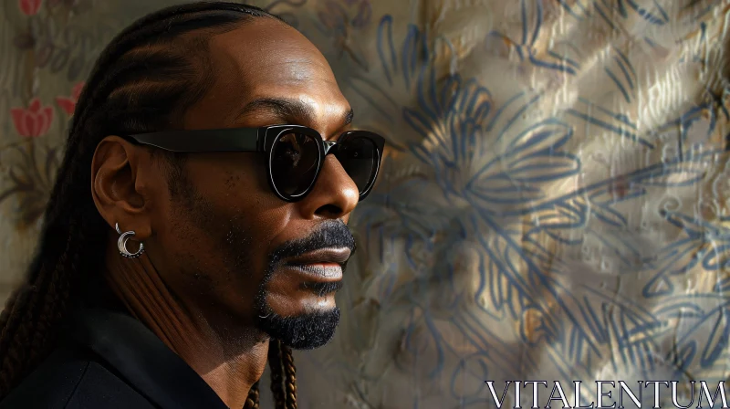 AI ART Elegant Side Profile of Snoop Dogg