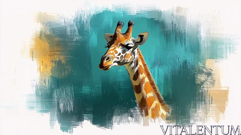 AI ART Abstract Giraffe Art