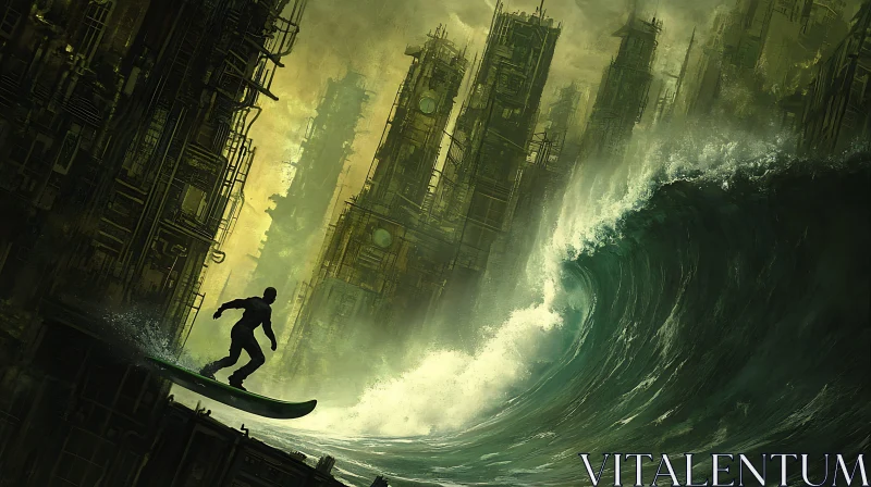 Riding the Apocalypse Wave AI Image