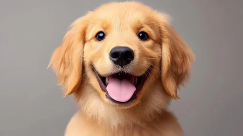 Joyful Golden Retriever Puppy