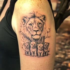 Lion Family Ink