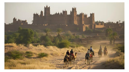 Desert Caravan to the Fortress