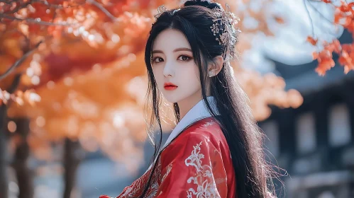 Portrait of a Woman in Red