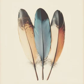 Trio of Feathers Art Print