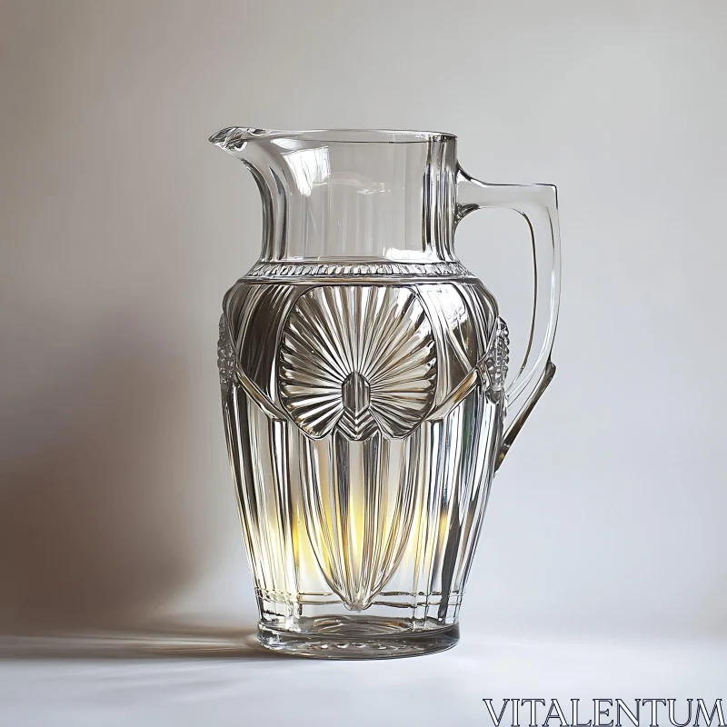 AI ART Classic Glass Pitcher Design