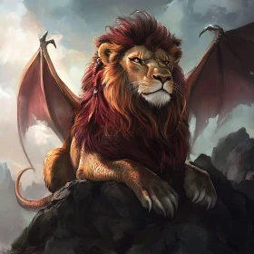 Mythical Lion-Dragon Hybrid