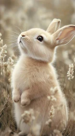 Cute Rabbit Amidst Nature