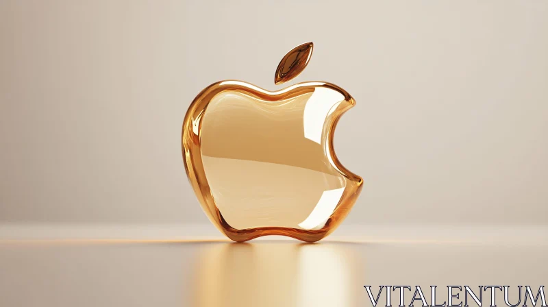 Shiny Apple Logo AI Image