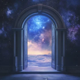 Open Door to Starry Skies