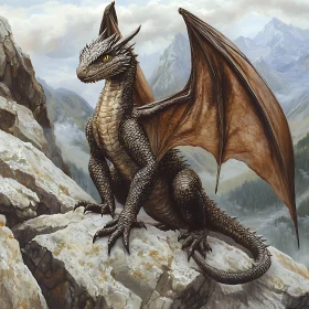 Mountain Dragon Perched High Above