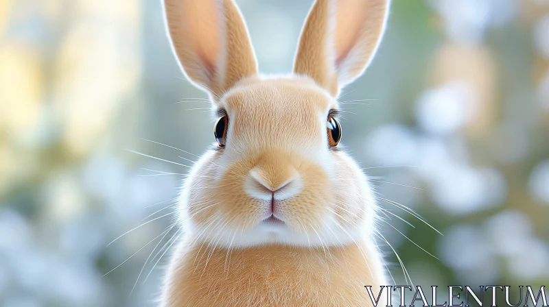 Charming Rabbit Close-Up AI Image