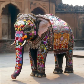 Ornate Elephant Festive Attire