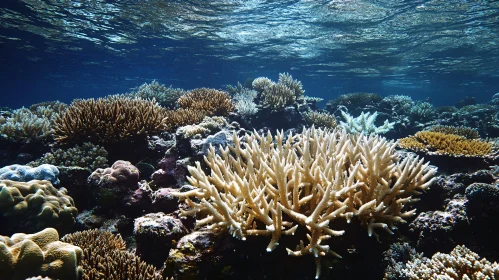 Underwater Coral Reef Ecosystem