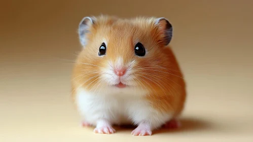 Charming Golden-Brown Hamster
