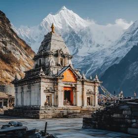 Mountain Temple Landscape