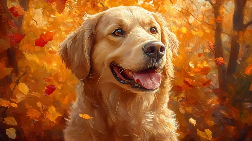 Autumn Dog Portrait