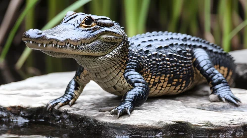 Alligator on Stone