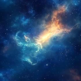 Swirling Nebula in Deep Space