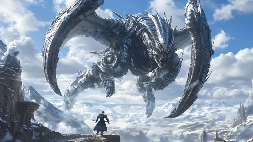 Lone Warrior vs Colossal Dragon
