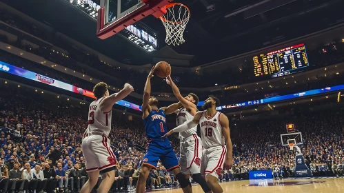 Basketball Action Shot