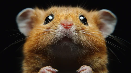 Adorable Hamster Close-Up