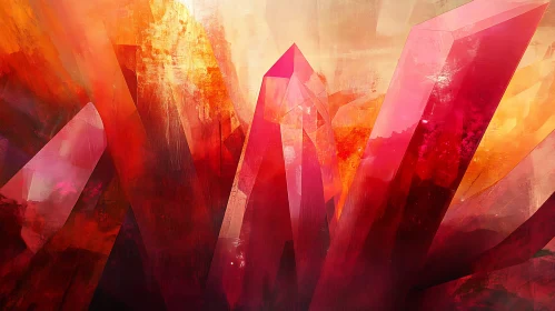 Geometric Red Shapes