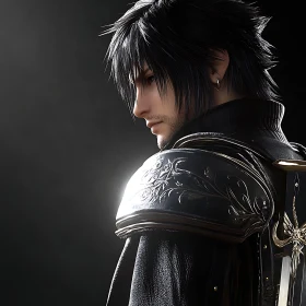 Warrior in Shadows: A Noctis Portrait